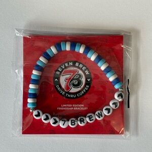 Seven Brew Limited Edition Blue & White Friendship Bracelet